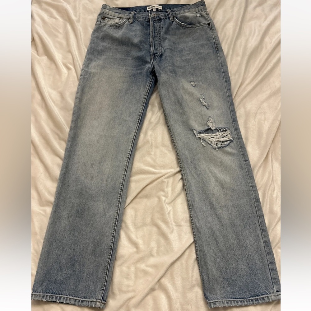Re/Done Originals Straight Leg Light Wash 29